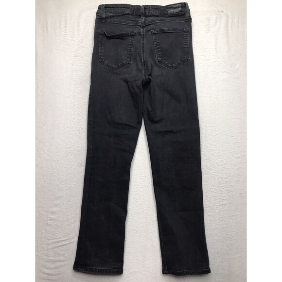PAIGE Cindy Jeans Women 29x27 Black Willow Slim Stretch Denim Dark Academia - Picture 2 of 14